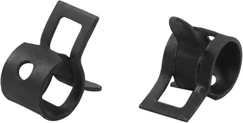 40Pcs Fuel Line Spring Hose Clamps- 11mm Inner Dia, Steel Spring Band Type Clamps Black Pressure Air Clip Clamp for Silicone Tube Vacuum Hose Water Pipe in Kuwait