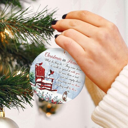 Family of Three Christmas Ornament 2024 - Baby Boy, Girl Newborn First Christmas, New Mom and Dad Gifts 1st Christmas, First Time Parents, Mommy, Dad for Couples - Christmas Tree Decoration in Kuwait