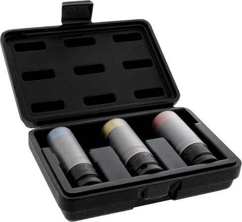 مقابس حماية عجلة الجدار الرفيعة من ABN، 3 قطع - 17 ملم، 19 ملم، 21 ملم، مقابس صدمات صامولة العروة، مجموعة عجلات السيارة غير المتعرجة in Kuwait