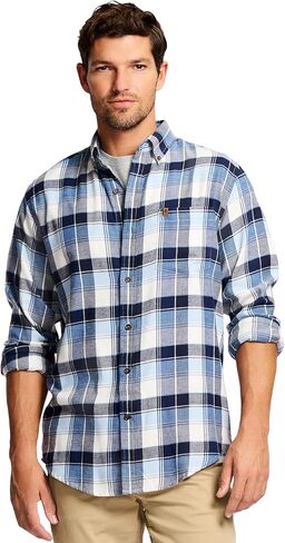 IZOD Men's Stratton Flannel Long Sleeve Button Down Shirt in Saudi Arabia