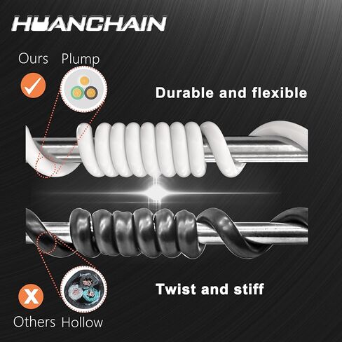 HuanChain 2 حزمة من سلك تمديد خارجي أسود بطول 3 أقدام مقاس 18/3 مقاوم للماء، مقاوم للطقس البارد -58 درجة فهرنهايت، مثبطات اللهب، سلك كهربائي مرن 3 شقوق لمكتب الحديقة، 10 أمبير 1250 وات 18AWG SJTW، مدرج في قائمة ETL in Saudi Arabia