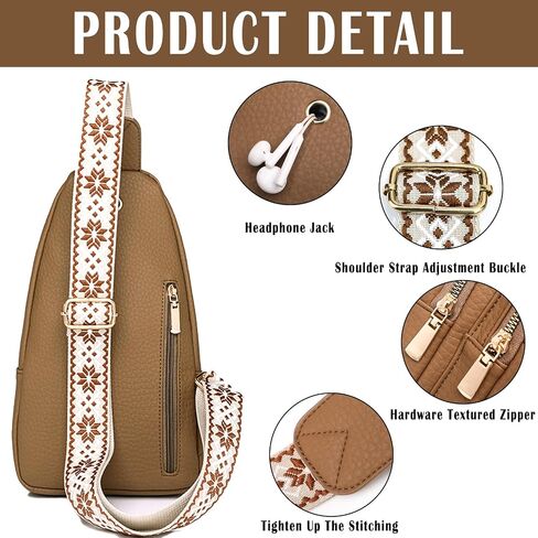 Cross Body Bags for Woman Men Sling Bag Chest Bag with Adjustable Strap Crossbody Handbags Women's Crossbody Bags in Saudi Arabia