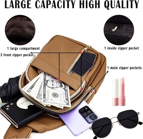 Cross Body Bags for Woman Men Sling Bag Chest Bag with Adjustable Strap Crossbody Handbags Women's Crossbody Bags in Saudi Arabia