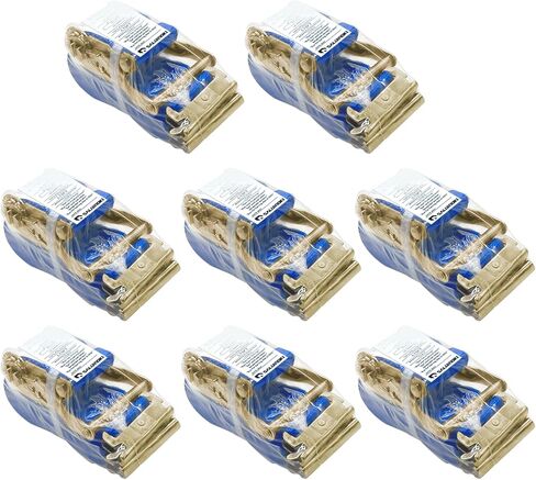 8Pack E-Track Straps Ratchet Etrack Strap Box Truck Strap Tie Down Heavy Duty 2" x15' 4400lbs Breaking Load, 2200 Working Load E-Track Accessories Orange in Saudi Arabia