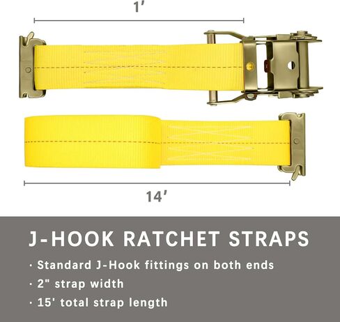 8Pack E-Track Straps Ratchet Etrack Strap Box Truck Strap Tie Down Heavy Duty 2" x15' 4400lbs Breaking Load, 2200 Working Load E-Track Accessories Orange in Saudi Arabia