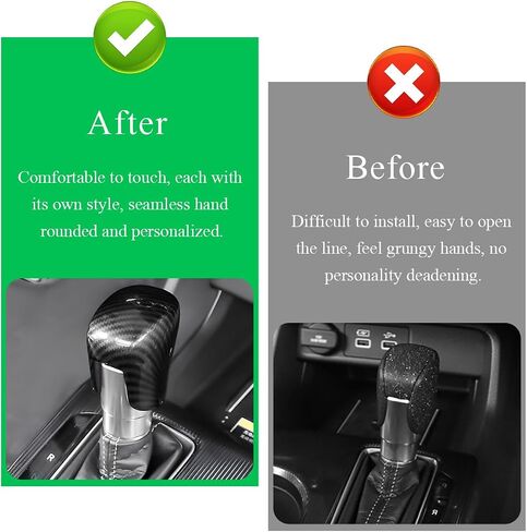 Car Shift Knob Cover, Shifter Cap for CRV HRV 2023 2024 2025 Civic 2023 2024 2025 Most Accord Models, ABS Decorative Protection Cap for Automotive Shifter, Car Accessories (Black) in Saudi Arabia