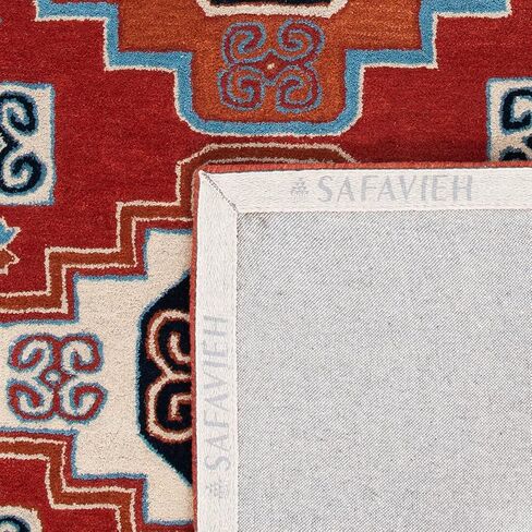 سجادة SAFAVIEH Heritage Collection - 2'3" x 8'، أحمر وأسود، صوف شرقي تقليدي مصنوع يدويًا، مثالية للمناطق ذات حركة المرور العالية في غرفة المعيشة وغرفة النوم (HG744Q) in Saudi Arabia