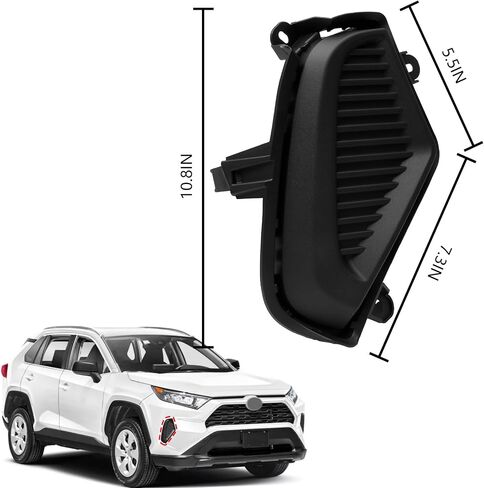 BXZ Front Bumper Fog Light Lamp Cover Passenger Right Side For 2019-2024 Toyota Rav4 Rav-4 in Saudi Arabia