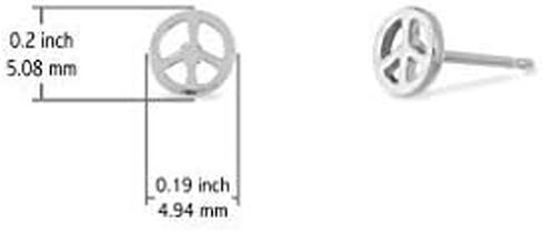 مجوهرات بوما أقراط من الفضة الإسترليني تحمل علامة السلام in Kuwait