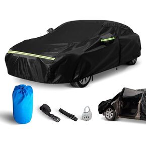 SUV Car Cover, Scratch Resistant High Density Outdoor Full Exterior Car Cover for Middle Large Size, Large SUV, with Dust, Snow, Pollution, Harsh Sunlight (YL)