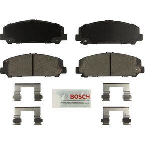 BOSCH BE1286H Blue Ceramic Disc Brake Pad Set With Hardware - Compatible With Select Infiniti QX56; Nissan Armada, Titan; FRONT