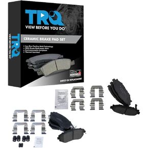 TRQ Front & Rear Brake Pads Ceramic Compatible with 2013-2016 Subaru BRZ 2016-2017 Crosstrek 2011-2018 Forester 2011-2016 Impreza 2013-2014 Legacy Outback 2013-2015 XV Crosstrek