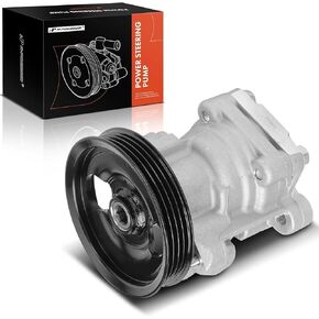 A-Premium Power Steering Pump, with Pulley, Compatible with Mitsubishi Montero Sport 1997 1998 1999, 3.0L 3.5L, Replace # MR319542