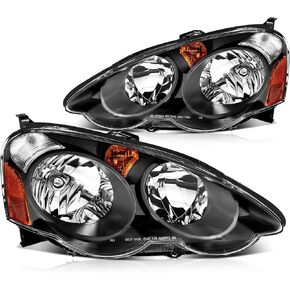 ECCPP Headlight Assembly For Acura RSX 2002-2004 Driver and Passenger Side Headlamps