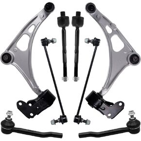 8Pcs Front End Suspension Kit Fit For 2016-2022 Ho-nda Pilot, 17-23 Ridgeline Passport, 2 Lower Control Arm Ball Joint 2 Sway Bar Link 4 Tie Rod End (# K623548 526-871 K750834 EV801435 ES801204)