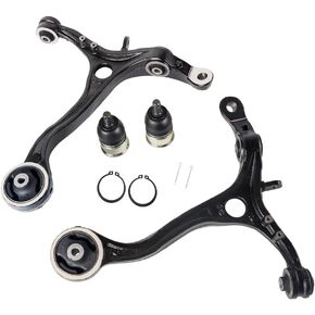 طقم تعليق أمامي 4 قطع من IRONTREE، 2 أذرع تحكم أمامية سفلية يمينية K641112 K641113 ومفاصل كروية K500081 متوافقة مع 2008-2012 Honda Accord، 2009-2014 Acura TSX، 51360TA0A00 51350TA0A00 in Kuwait
