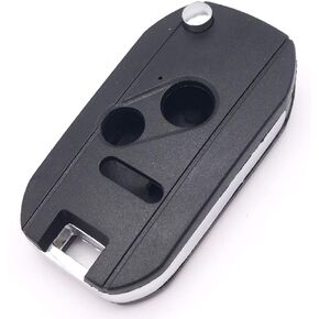 Folding Flip Replacement Key Fob Cover Case fit for Honda 2003-2012 Accord 2005-2010 Civic CR-V Pilot Ridgeline Keyless Entry Remote Key Fob Shell