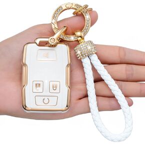 for Chevrolet/GMC Key Fob Cover, Compatible with Chevy Silverado Colorado/GMC Sierra and Suburban Tahoe