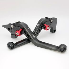 CNC Short Brake Clutch Levers Replacement for Yamaha MT-07 2014-2023 MT07 (Black 'red)