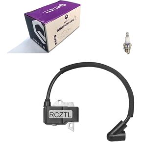 545046701 Ignition Coil Module with Spark Plug for Husqvarna 125C 125E 125L 125R 125RJ 125LDX 128L 128C 128R 128LDX Trimmer Edger Brushcutter