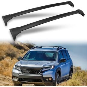 220 LBS Cross Bar Fit for 2023 2024 2025 Honda Pilot Elite Sport Touring Trailsport (Except LX and EX-L) Roof Rack Crossbar Black Crossbars Kayak Rack Luggage Carrier Bars Heavy Duty