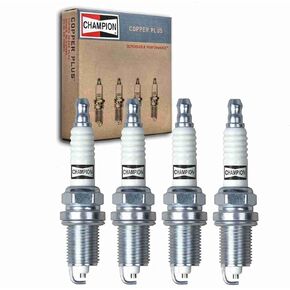 4 pc Champion Copper Plus Spark Plugs compatible with Dodge Caliber 1.8L 2.0L 2.4L L4 2007-2012