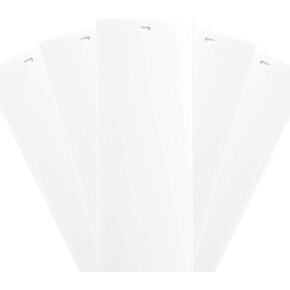 5 Pack White PVC Vertical Blind Replacement Slats Vanes 82.5" x 3.5"