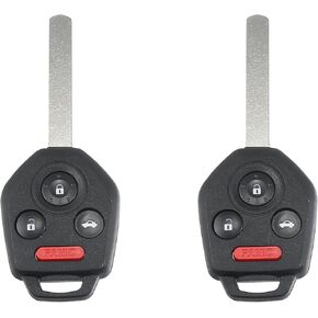 X AUTOHAUX 2pcs 433MHz 4 Button CWTWBU766 Proximity Smart Keyless Entry Remote Control Key Fob for Subaru Outback 2010-2014 Legacy 2010-2014 4D60 Chip