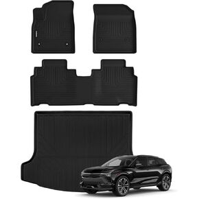 Naibeve Floor Mats for 2024 Honda Prologue/Chevrolet Blazer EV Trunk Mat Cargo Mat Back Seat Cover for All Weather Honda Prologue/Chevy Blazer EV Floor Mats Liner Accessories