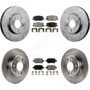 Transit Auto Front Rear Disc Brake Rotors And Ceramic Pads Kit Replacement For Chevrolet Equinox Malibu GMC Terrain Buick LaCrosse K8T-100878