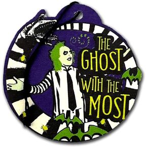 Elektroplate Air Fresheners Beetlejuice Car Air Freshener Offically Licensed The Ghost with the Most | Hanging Paper Beetlejuice Midnight Chiller Long Lasting Scent (6-Pack)