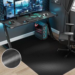 50" x 60" Waterproof Chair Mat for Hardwood, Office Chair Mat for Rolling Chair, Desk Chair Mat for Hardwood Floor, Floor Mat for Home Office, Anti-Slip PVC Floor Protector for Gaming Room