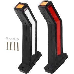 LED Side Marker Lamp 2pcs LED Side Marker Light IP67 Waterproof 12‑24V Indicator Lamp Universal for Trucks Trailers Yachts Universal marker light