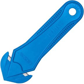 Pacific Handy Cutter EZ2 Two Sided Disposable Concealed Blade Safety Cutter with Bladeless Tape Splitter, Safe and Efficient Cutting for Boxes, Shrink Wrap, Plastic Strapping, and Twine