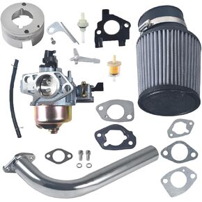 GX390 GX340 420cc Carburetor Exhaust Pipe Air Filter kit fit for Honda GX390 GX340 for Predator 420cc 301cc Engine Mini Bike Go Kart