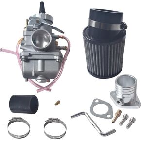 Silvery VM34 Carburetor Kit, For GX390 / 420cc Predator,58mm Air Filter Grey