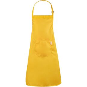 Kids Apron for Baking, Children's Chef Apron with Pockets for Boys and Girls Aged 5-12
