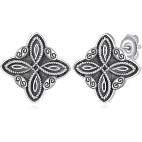 Witches Knot Earrings 925 Sterling Silver Witch Earrings Nudo De Bruja Witch Jewelry Gifts for Women Wife Mom