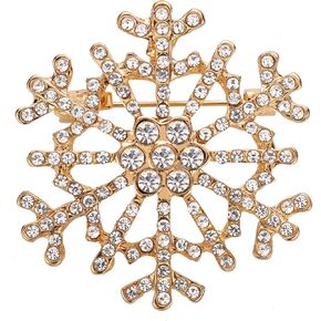 Christmas Snowflake Brooches for Women,Xmas Winter Brooch PIN,Christmas Jewelry Pins For Girl,Winter Holiday Party Family Xmas Decorations New Year Gifts