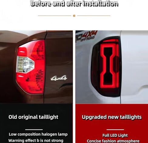 Full LED Tail Lights Suitable for Toyota Tundra 2007-2013 Taillight Assembly Brake Assembly Reverse Lamp Assembly Rear Lamp Assembly in Saudi Arabia
