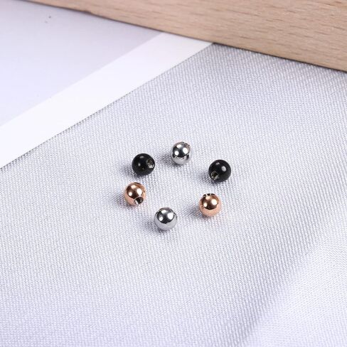 SAILIMUE 15 Pcs 16G Septum Rings For Women Men Hypoallergenic Surgical Stainless Steel Nose Ring Horseshoe Lip Rings Eyebrow Helix Daith Piercing Septum Jewelry Silver Black Rose Gold in Saudi Arabia