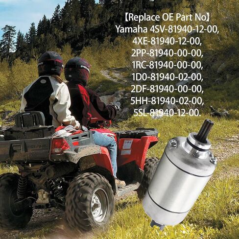 KARSEE Motorcycle Starter Motor 1RC-81890-00 High Torque Compatible with Yamaha MTN850 MT09 SP for Yamaha FJ09 FJ-09 FZ09 FZ-09 MT09 MT-09 MT09A B7N-81890-00 in Saudi Arabia