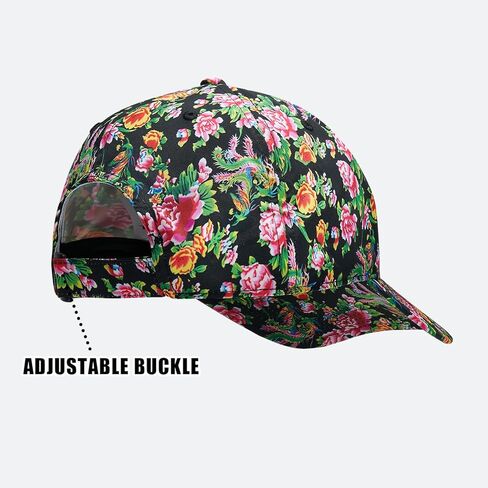 MAZEL Print Pattern Baseball Cap for Women - Classic Adjustable Men's Performance Hat for Summer Running Workouts in Kuwait