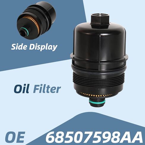 فلتر زيت محرك الديزل البيئي مع فلتر الوقود مناسب لرام 1500 DT، لسيارة جيب رانجلر JL جلاديتور 2020-2023 استبدال 68507598AA 68498720AA 68436631AA in Kuwait