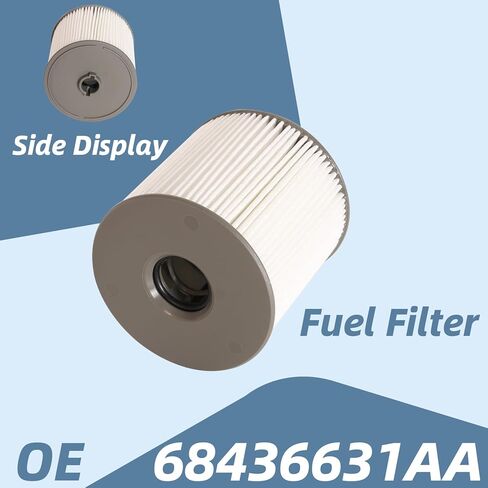 فلتر زيت محرك الديزل البيئي مع فلتر الوقود مناسب لرام 1500 DT، لسيارة جيب رانجلر JL جلاديتور 2020-2023 استبدال 68507598AA 68498720AA 68436631AA in Kuwait