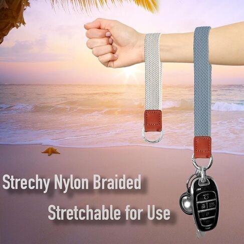 for Nissan Key Fob Cover with Wristlet Keychain Soft Key Shell Case 2023 2024 2025 Rogue Pathfinder and 2024 Sentra, 5 Buttons Accessories(Silver-White, 5 Buttons) in Saudi Arabia