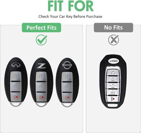 for Nissan 3 Buttons Key Fob Cover,Premium Soft TPU Key Fob Cover Case Compatible with Infiniti EX35 EX37 FX35 FX37 FX45 FX50 Q70 QX50 QX70(Jade Pattern) in Kuwait
