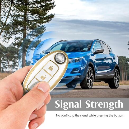 for Nissan 3 Buttons Key Fob Cover,Premium Soft TPU Key Fob Cover Case Compatible with Infiniti EX35 EX37 FX35 FX37 FX45 FX50 Q70 QX50 QX70(Jade Pattern) in Kuwait