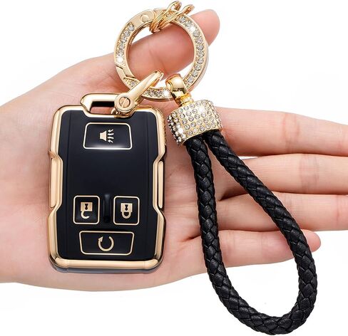 for Chevrolet/GMC Key Fob Cover, Compatible with Chevy Silverado Colorado/GMC Sierra and Suburban Tahoe in Saudi Arabia