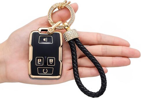 for Chevrolet/GMC Key Fob Cover, Compatible with Chevy Silverado Colorado/GMC Sierra and Suburban Tahoe in Saudi Arabia